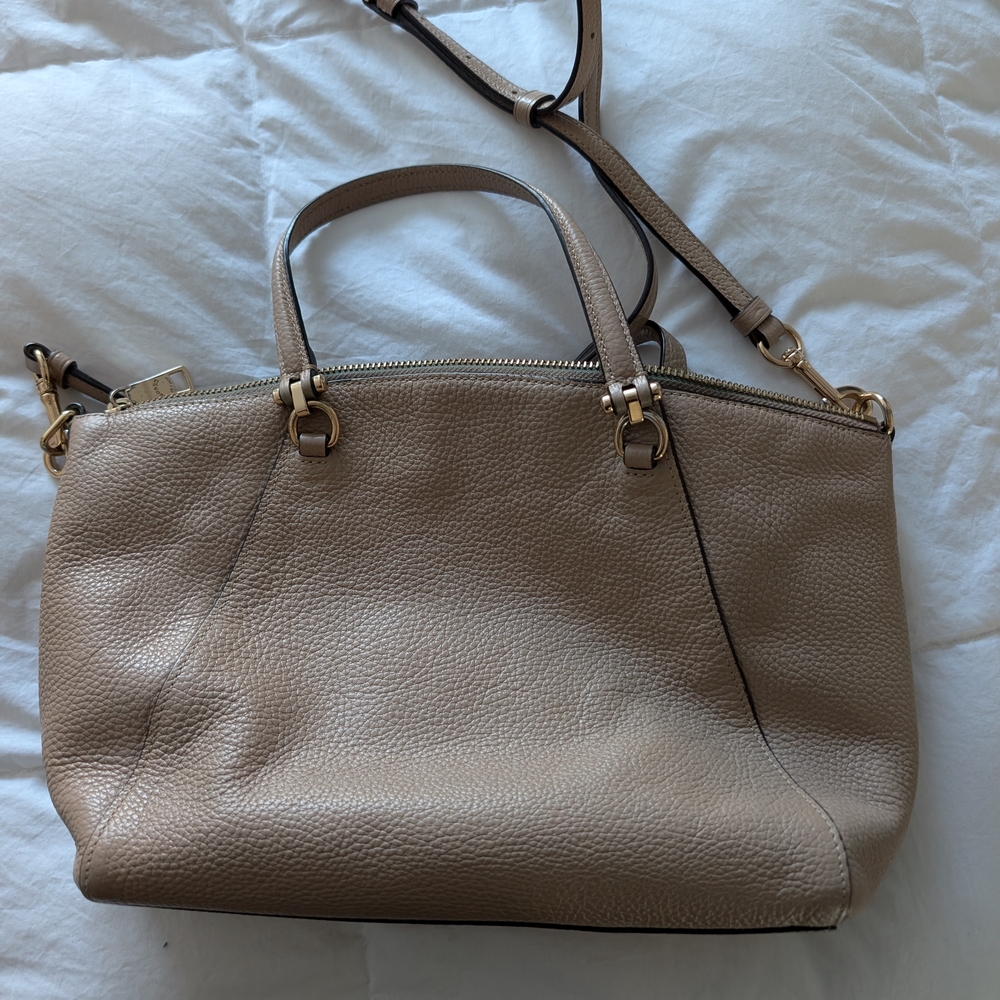 Coach Tan Leather Women's Bag - Picture 3 of 6